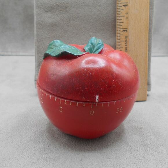Vintage Apple Kitchen Timer 60 Minute Ceramic Supreme Housewares Works - Picture 3 of 9